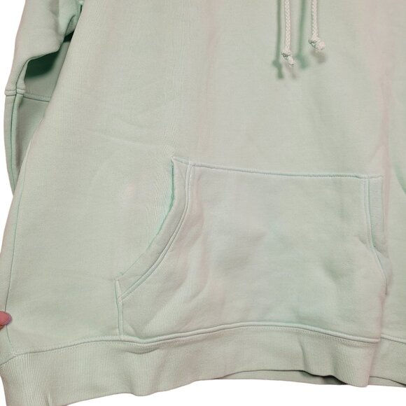 Goodthreads Women's Heritage Fleece Seamed Mint Green Hoodie Sweatshirt Large - Picture 2 of 12